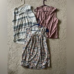 Sleeveless Tops Set